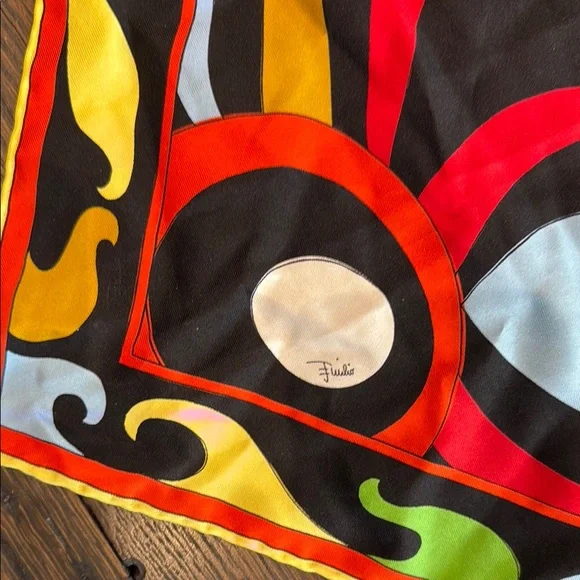 Emilio Pucci Multicolor Silk Scarf - Picture 4 of 5